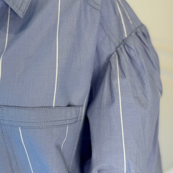 We The Free by Free People, Size M, Blue Pinstripe - Picture 6 of 11